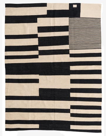 5' 10 x 7' 8 Hand Woven Kilim Modern Wool Rug