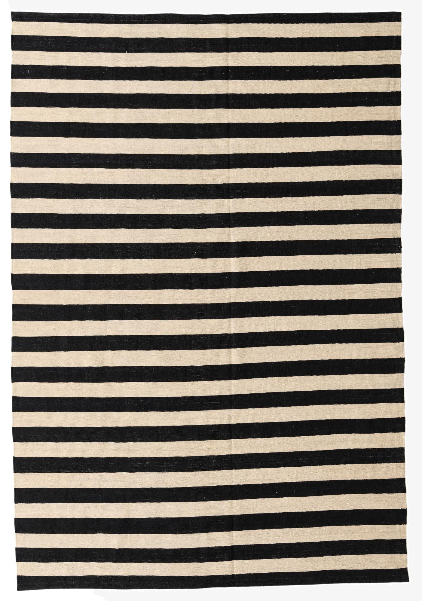 6' 8 x 9' 9  Hand Woven Kilim Modern Wool Rug