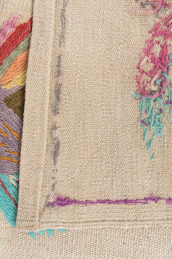205cm x 280cm Tejido a mano Kilim Suzani Alfombra Lana