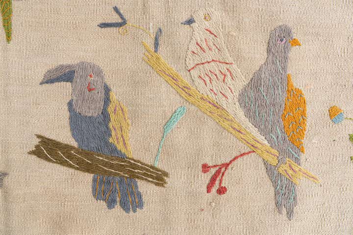 205cm x 280cm Tejido a mano Kilim Suzani Alfombra Lana