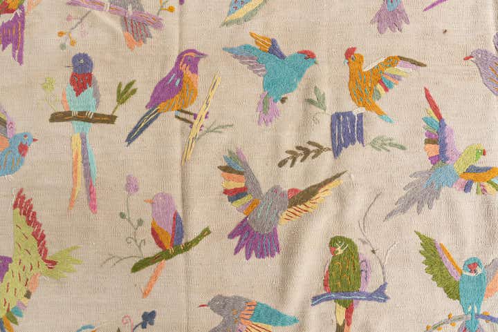 205cm x 280cm Tejido a mano Kilim Suzani Alfombra Lana