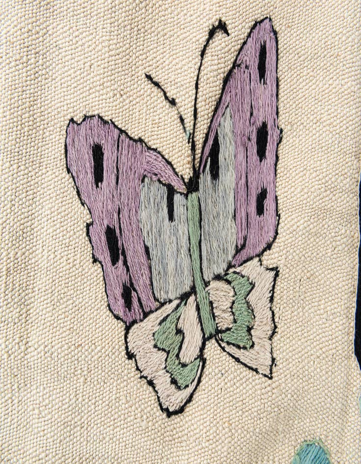 Detail image of 5' 9 x 7' 9  Hand Woven Kilim Suzani Wool Rug