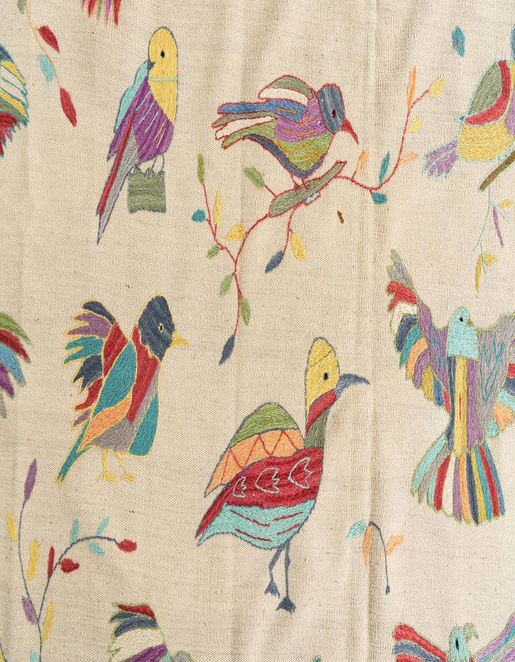 Detail image of 8' 2 x 9' 7  Hand Woven Kilim Suzani Wool Rug