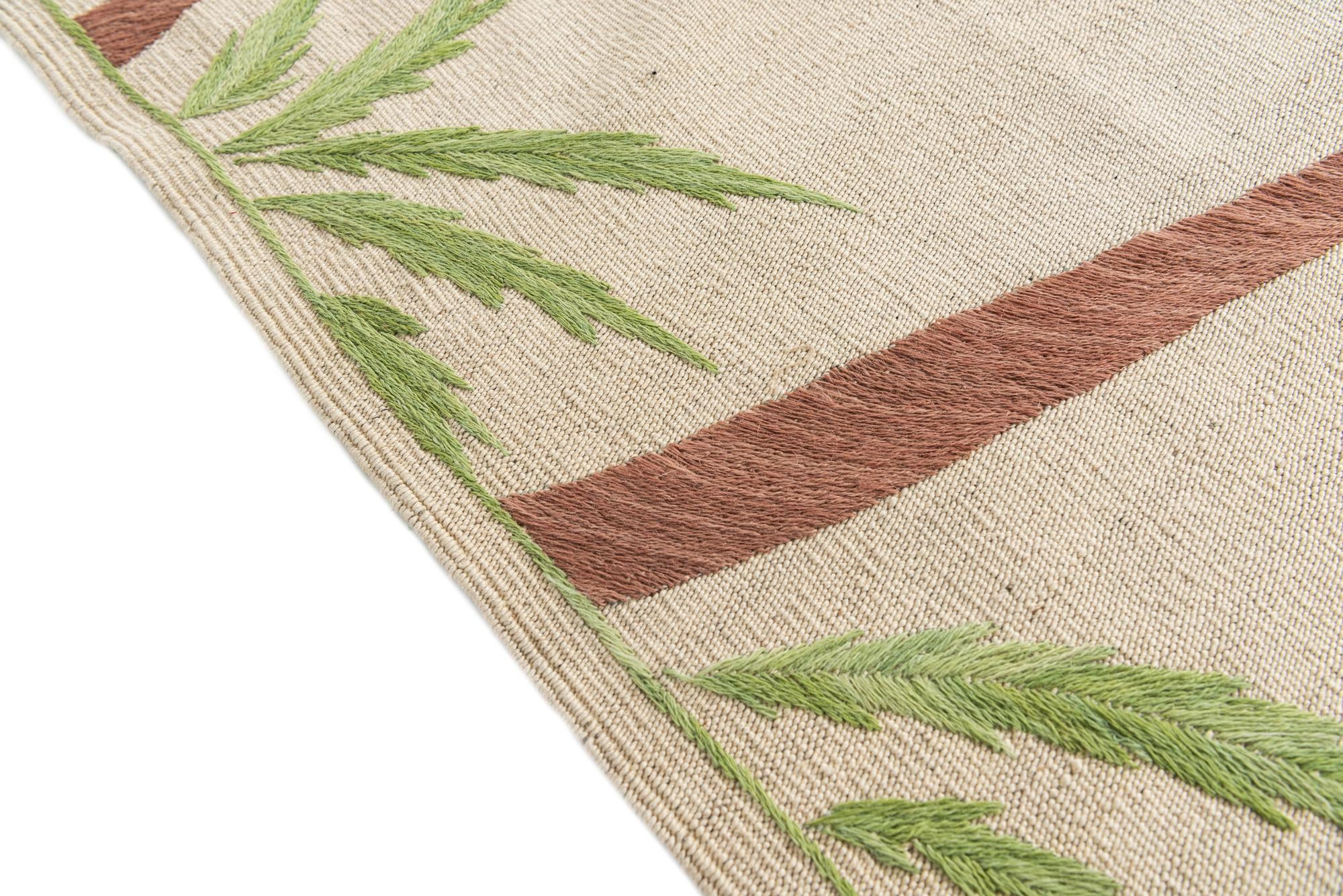 5' 9 x 7' 3 Hand Woven Kilim Suzani Wool Rug