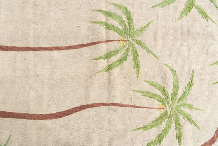 175cm x 220cm Handgeweven Kilim Suzani Wol Vloerkleed