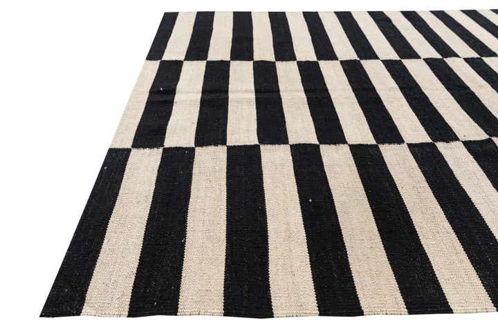 4' 1 x 5' 10 Hand Woven Kilim Suzani Wool Rug