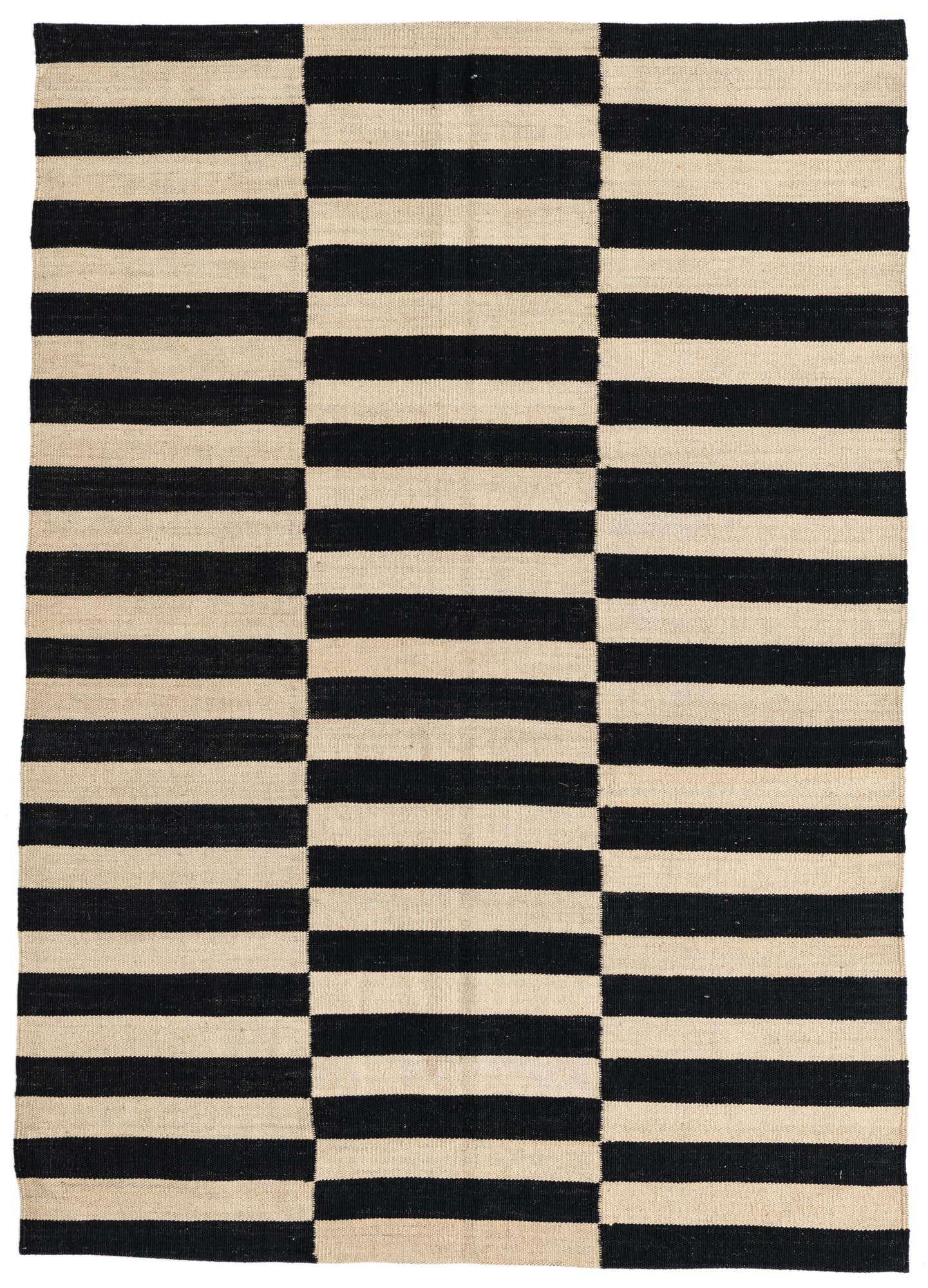4' 1 x 5' 10 Hand Woven Kilim Suzani Wool Rug