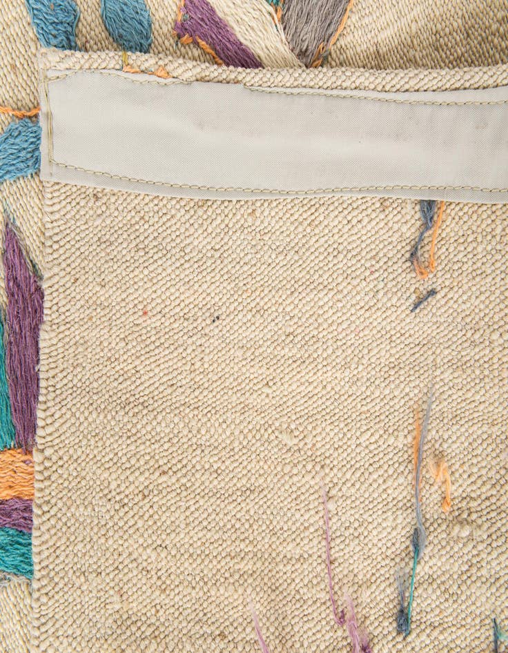 Detail image of 4' 2 x 6'  Hand Woven Kilim Suzani Wool Rug
