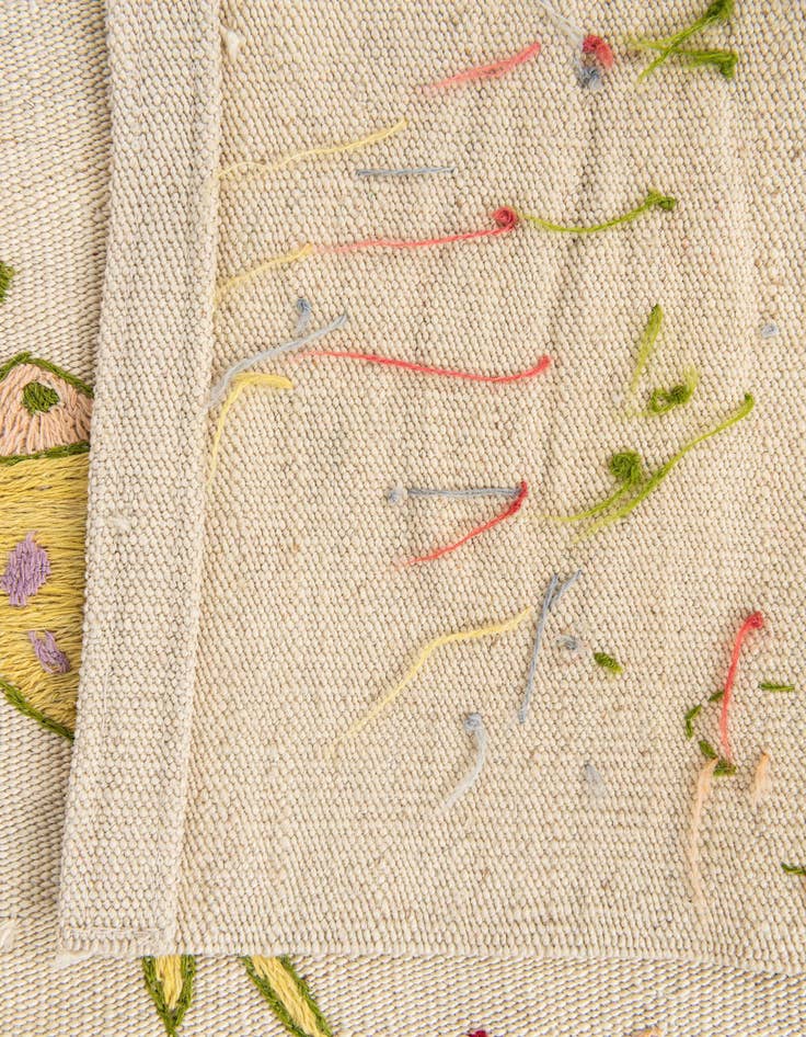 Detail image of 5' x 6' 1  Hand Woven Kilim Suzani Wool Rug