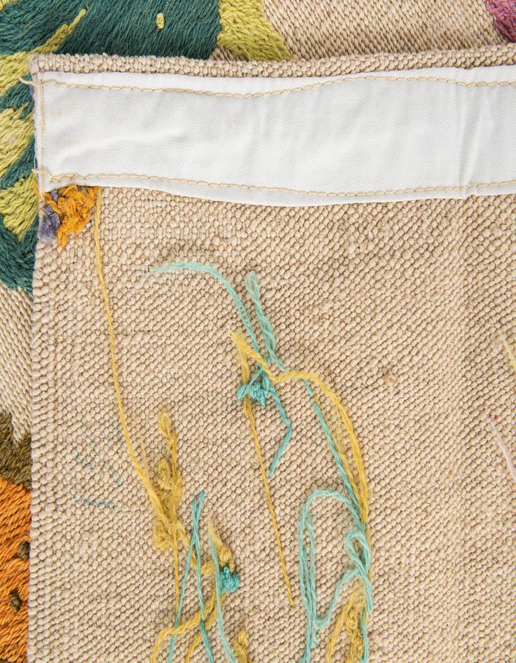 Detail image of 4' x 5' 7  Hand Woven Kilim Suzani Wool Rug