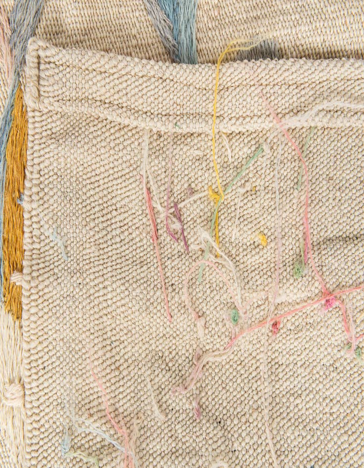 Detail image of 4' x 5' 8  Hand Woven Kilim Suzani Wool Rug