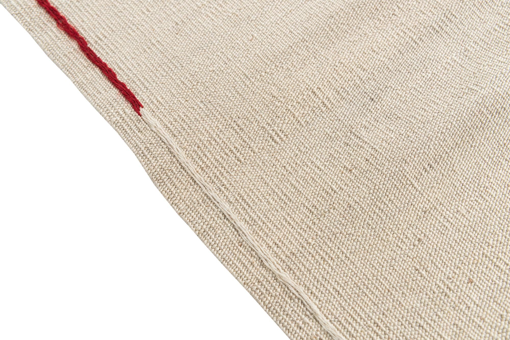 3' 2 x 4' 9 Hand Woven Kilim Suzani Wool Rug
