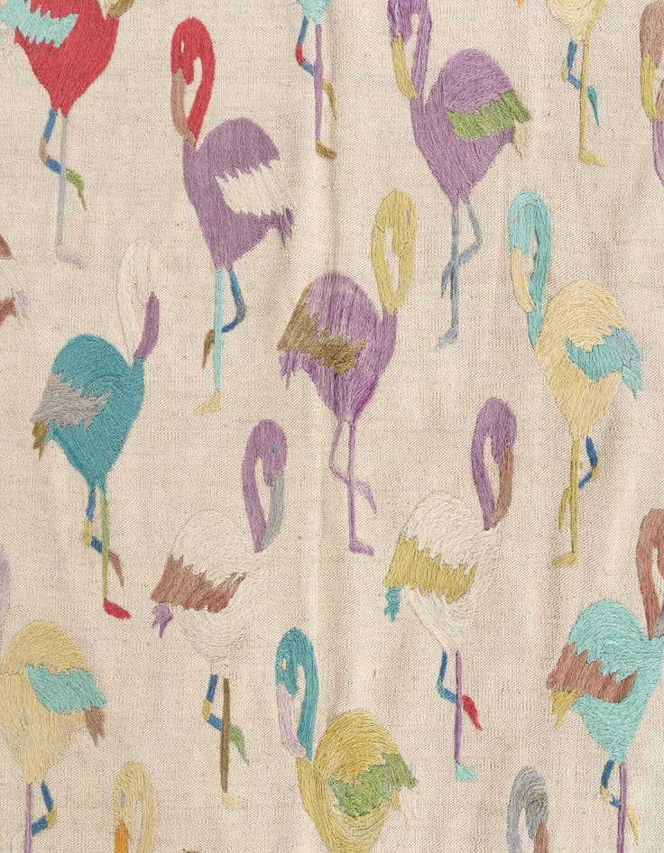 Detail image of 4' 2 x 5' 8  Hand Woven Kilim Suzani Wool Rug