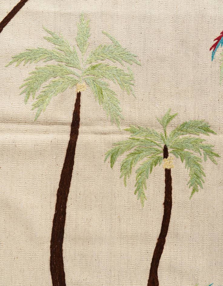 Detail image of 4' 4 x 5' 10  Hand Woven Kilim Suzani Wool Rug