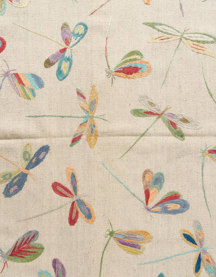 Detail image of 5' 2 x 6' 5  Hand Woven Kilim Suzani Wool Rug