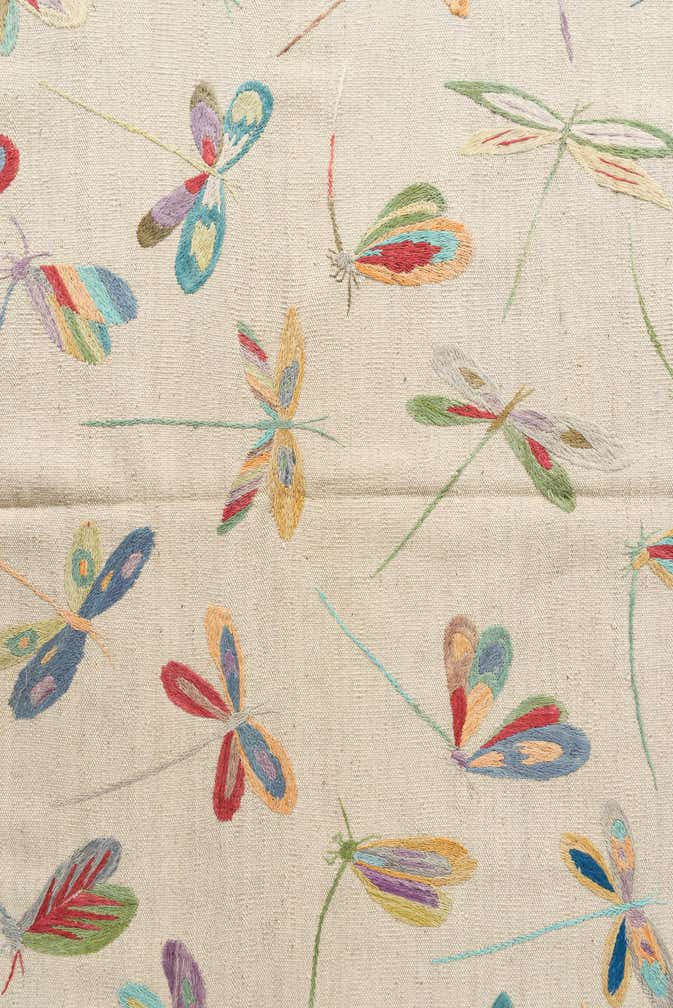 5' 2 x 6' 5 Hand Woven Kilim Suzani Wool Rug