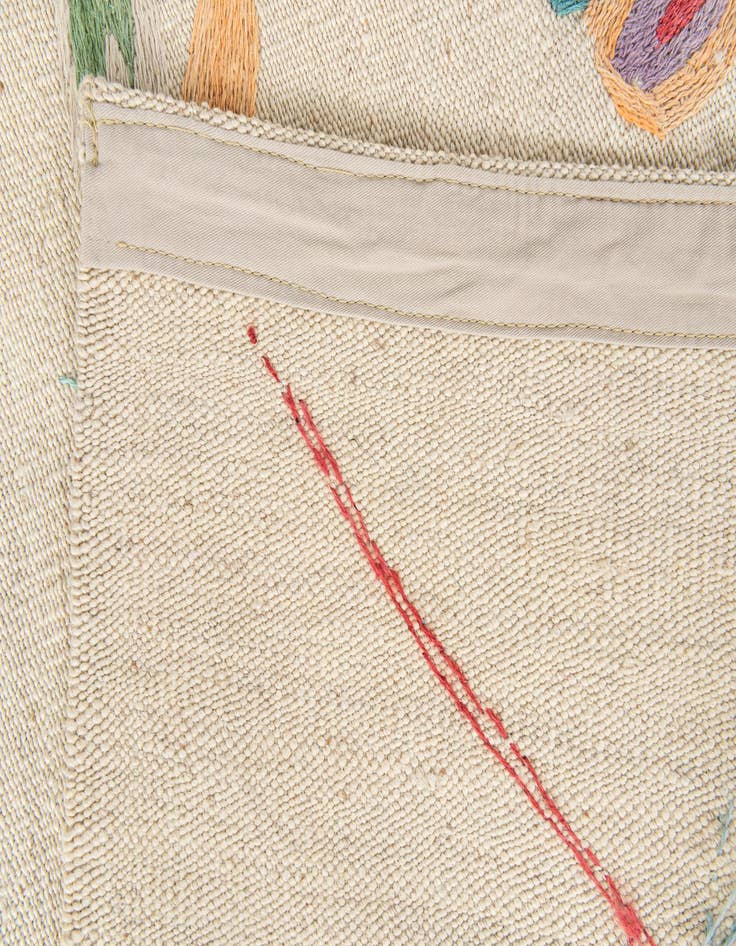 Detail image of 5' 2 x 6' 5  Hand Woven Kilim Suzani Wool Rug