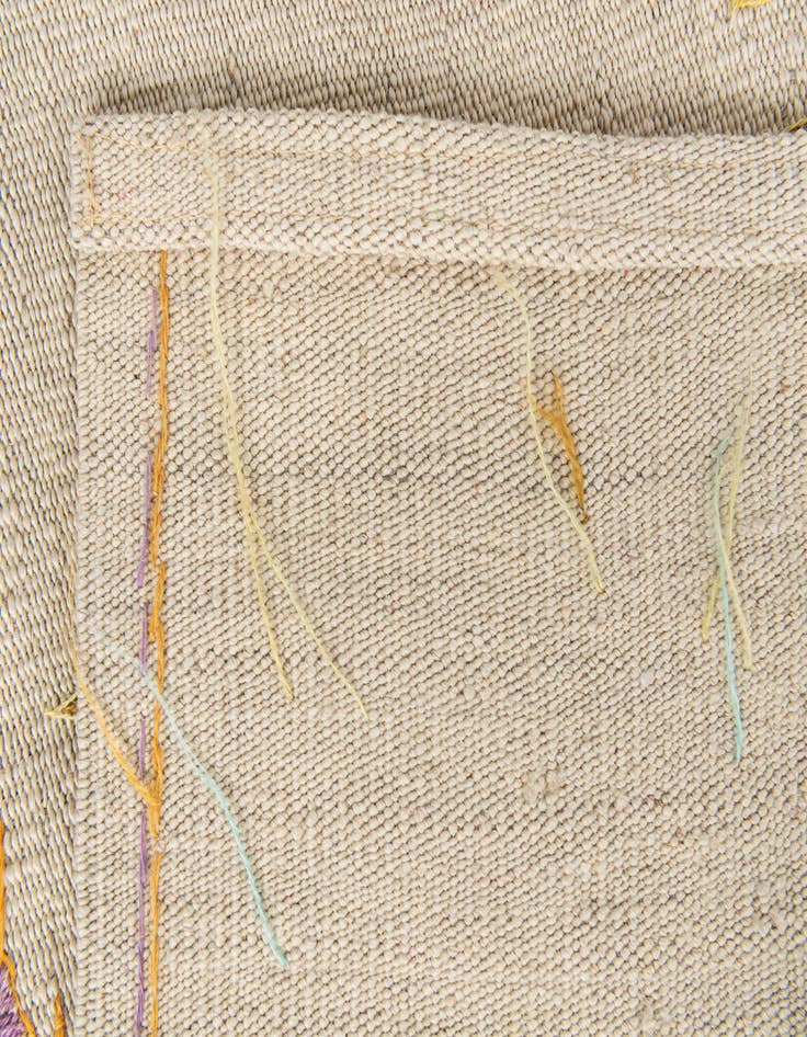 Detail image of 4' 2 x 5' 7  Hand Woven Kilim Suzani Wool Rug