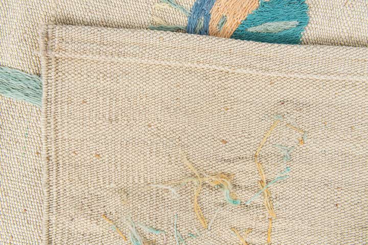 5' 2 x 6' 2 Hand Woven Kilim Suzani Wool Rug