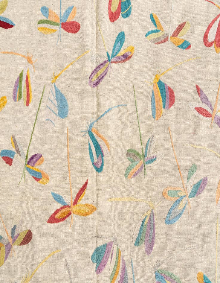 Detail image of 5' 1 x 6' 2  Hand Woven Kilim Suzani Wool Rug