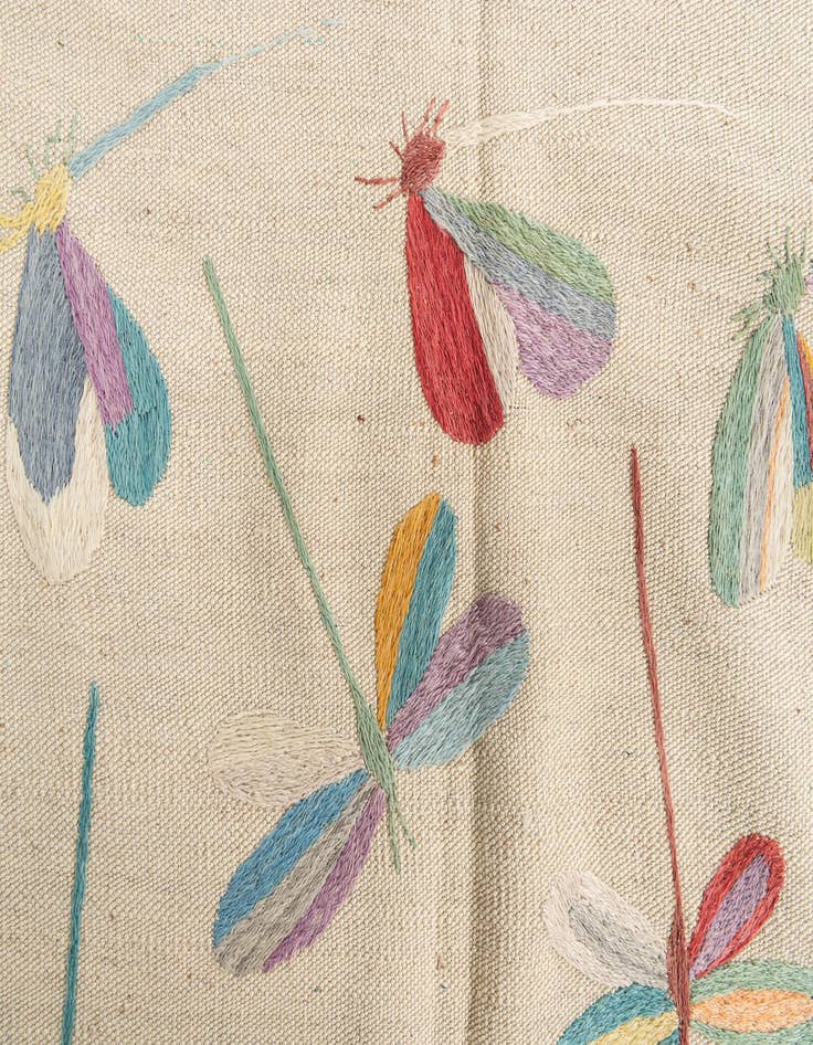 Detail image of 5' 1 x 6' 2  Hand Woven Kilim Suzani Wool Rug