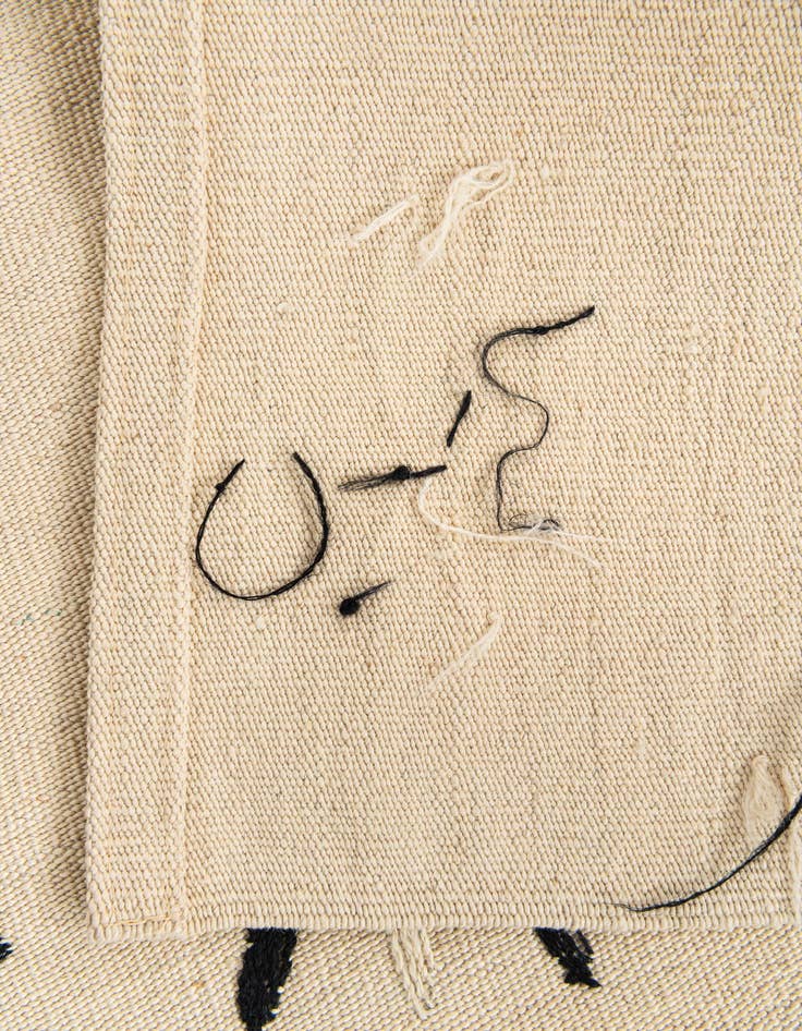 Detail image of 5' 1 x 6' 2  Hand Woven Kilim Suzani Wool Rug