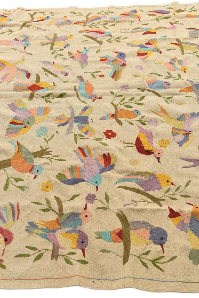 7' 6 x 9' 3 Hand Woven Kilim Suzani Wool Rug