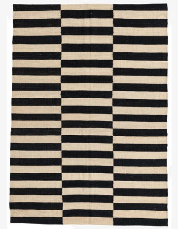 4' 1 x 5' 10 Hand Woven Kilim Suzani Wool Rug