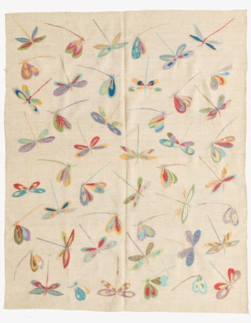 5' 2 x 6' 5 Hand Woven Kilim Suzani Wool Rug