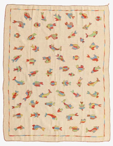 5' x 6' 5 Hand Woven Kilim Suzani Wool Rug