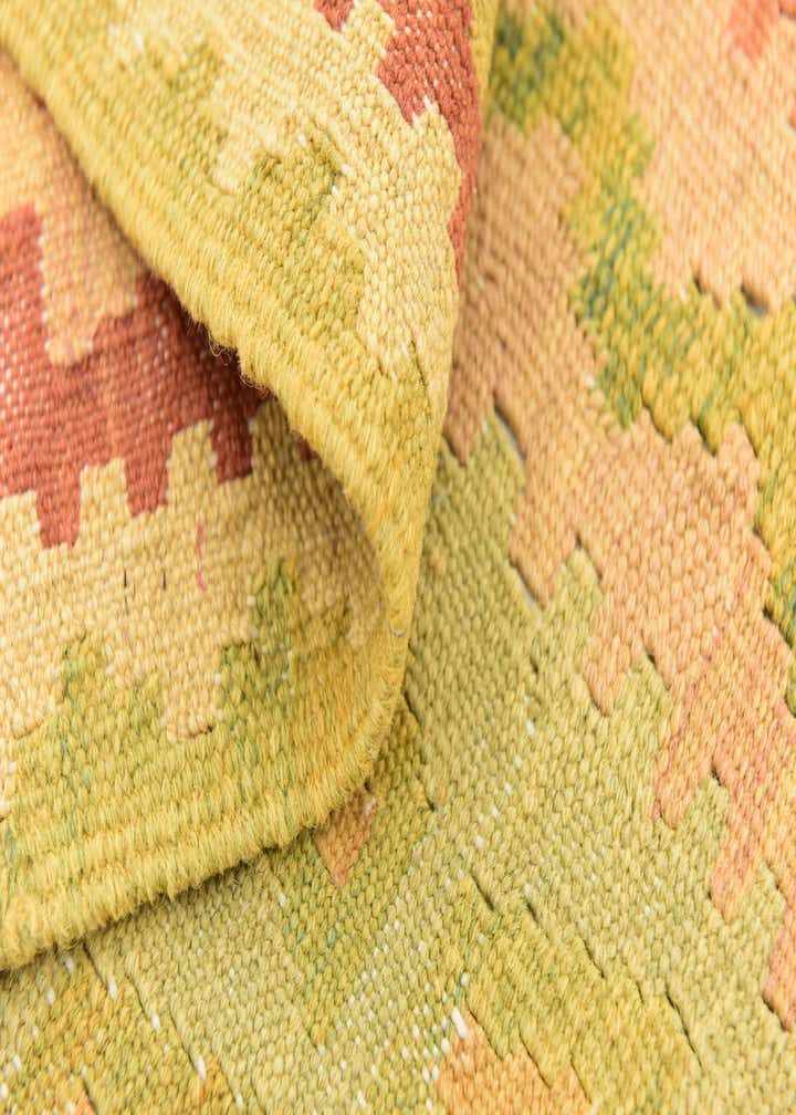 4' 8 x 6' 7 Hand Woven Kilim Waziri Wool Rug
