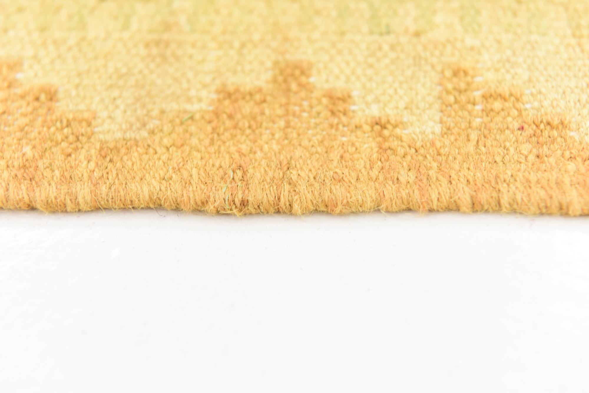 3' 8 x 6' 10 Hand Woven Kilim Waziri Wool Rug
