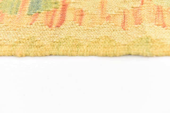 4' 2 x 6' Hand Woven Kilim Waziri Wool Rug