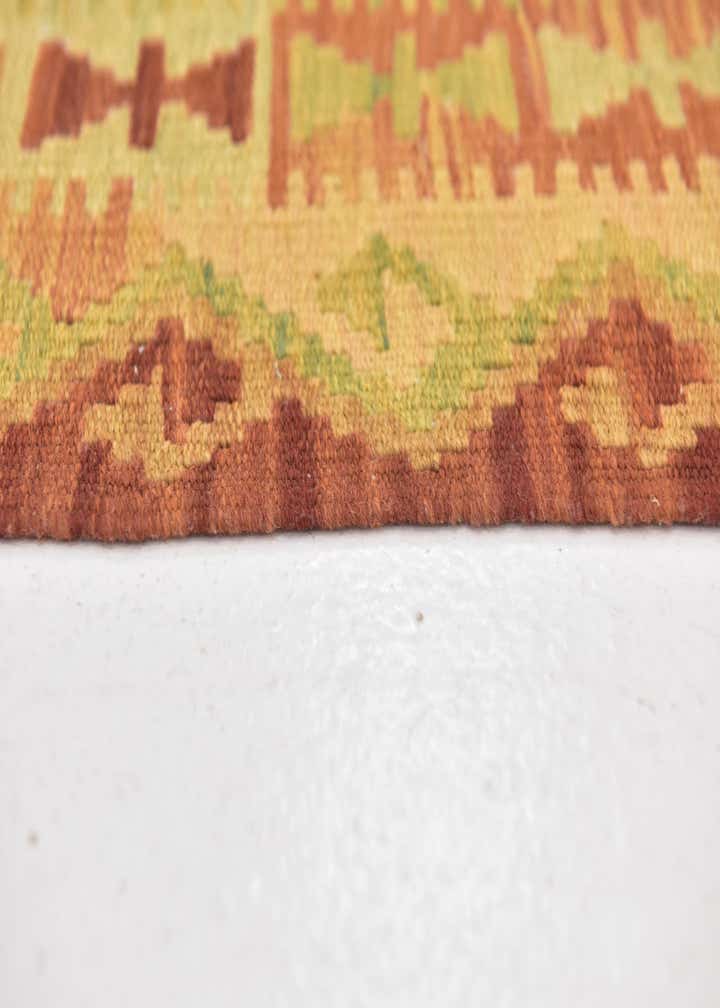3' 3 x 5' 2 Hand Woven Kilim Waziri Wool Rug