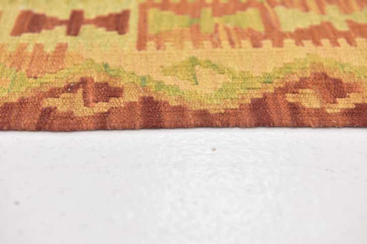 3' 3 x 5' 2 Hand Woven Kilim Waziri Wool Rug