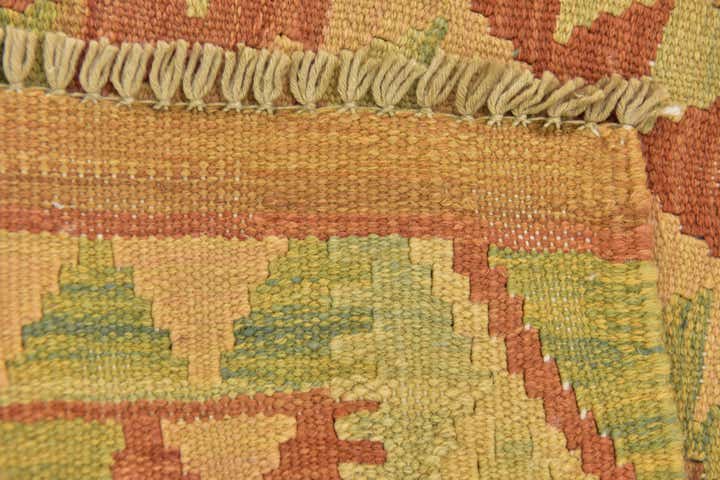 3' 3 x 5' 2 Hand Woven Kilim Waziri Wool Rug
