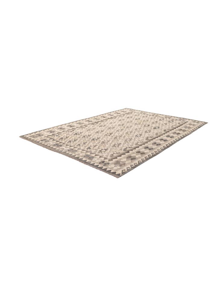 Detail image of 6' 11 x 9' 7  Hand Woven Kundan Kilim Wool Rug