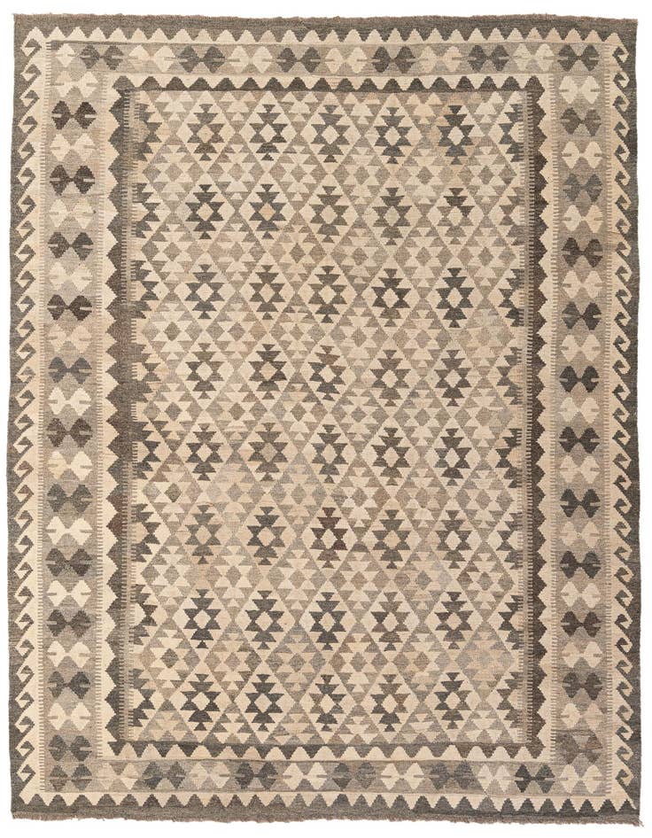 Detail image of 6' 11 x 9' 7 Hand Woven Kundan Kilim Wool Rug
