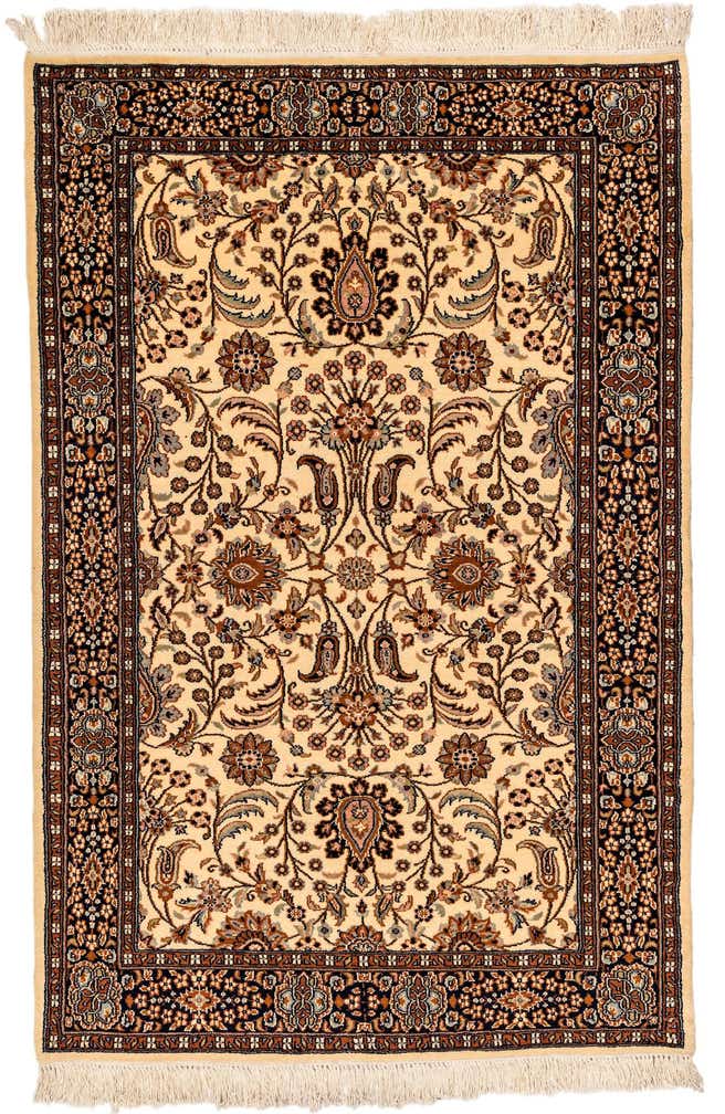 4' 2 x 6' 2 Hand Knotted Lahour Oriental Wool Rug