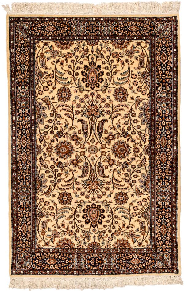 Detail image of 4' 2 x 6' 2 Hand Knotted Lahour Oriental Wool Rug