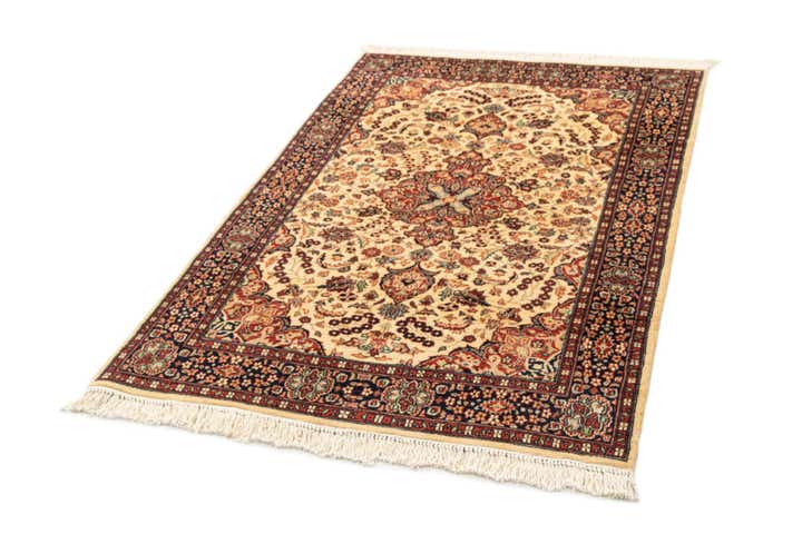 4' 2 x 6' 3 Hand Knotted Lahour Oriental Wool Rug