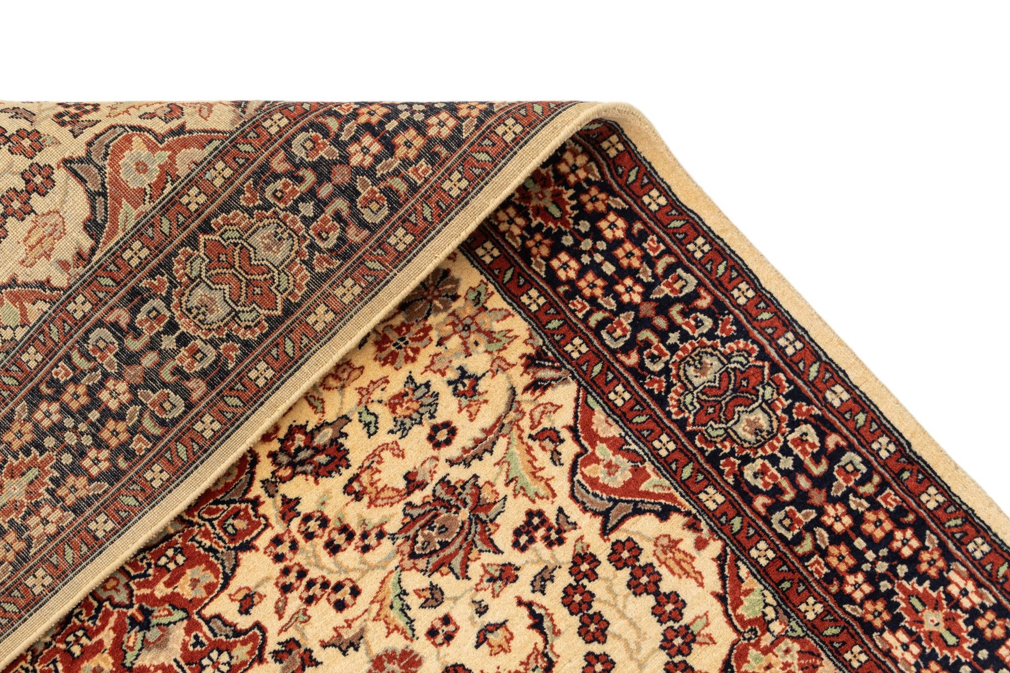 4' 2 x 6' 3 Hand Knotted Lahour Oriental Wool Rug