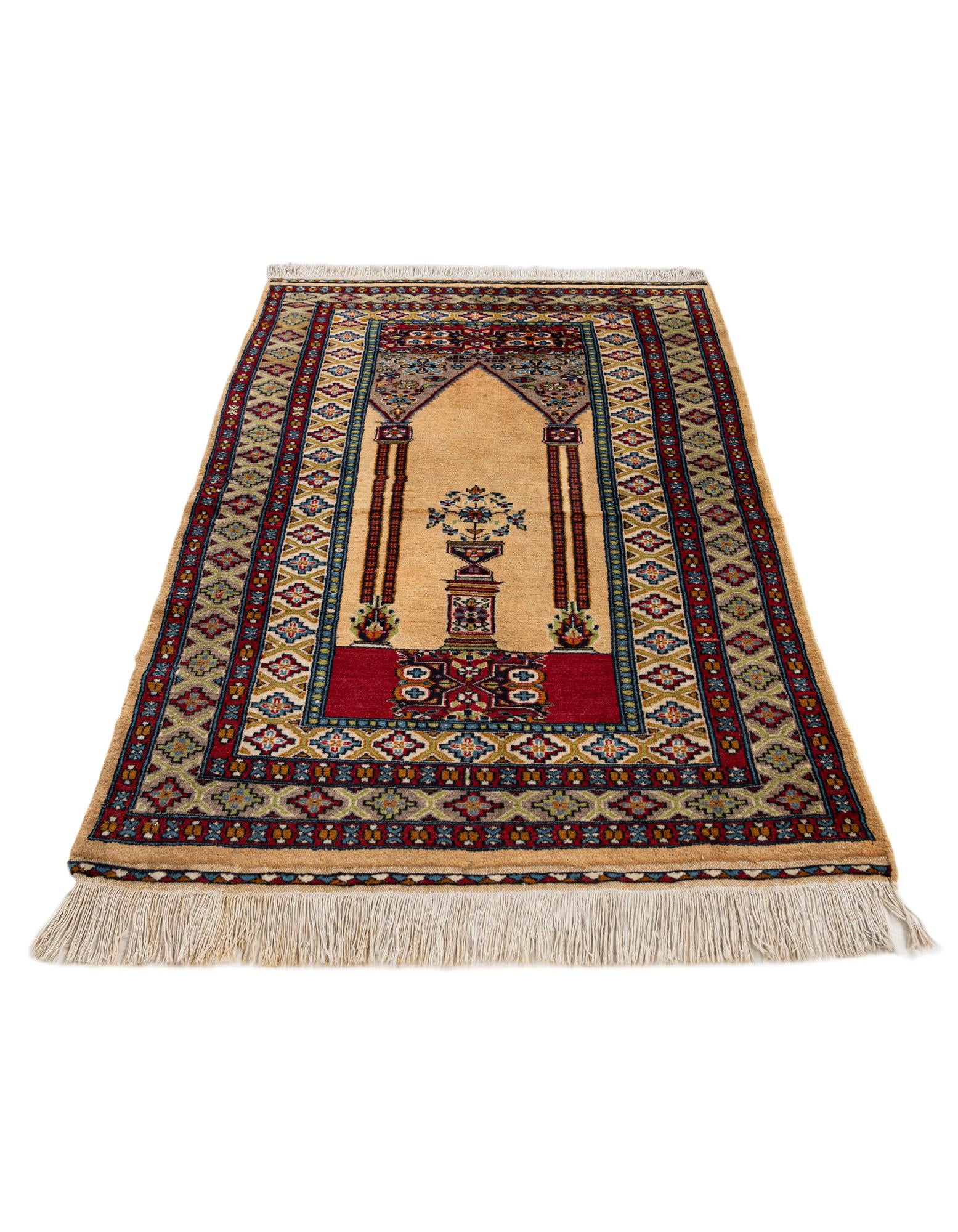 3' 1 x 4' 7 Hand Knotted Lahour Oriental Wool Rug