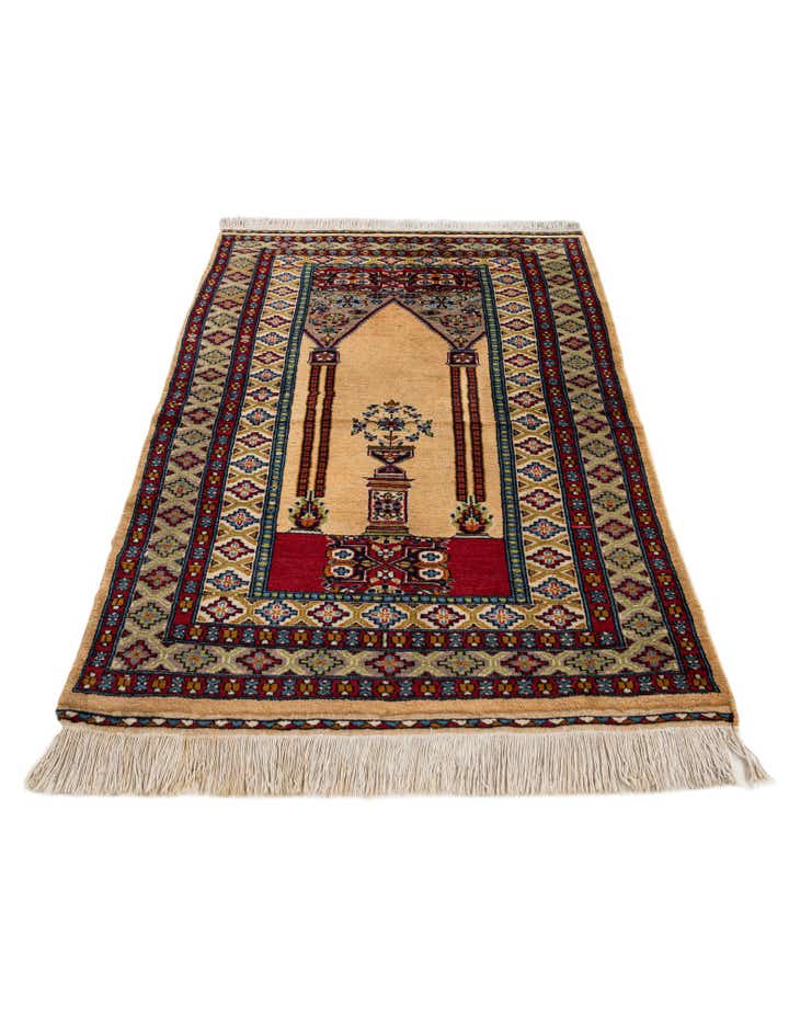 3' 1 x 4' 7 Hand Knotted Lahour Oriental Wool Rug