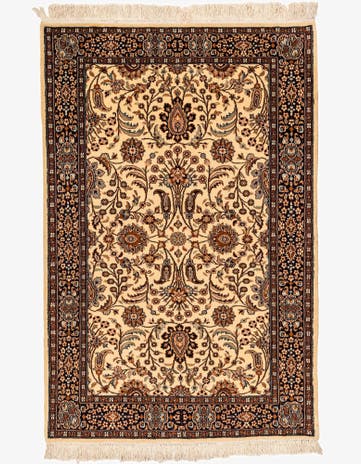 4' 2 x 6' 2 Hand Knotted Lahour Oriental Wool Rug