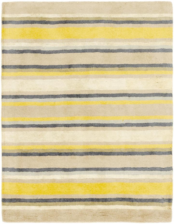 4' x 5' 7 Unique Loom Luna Wool Rug