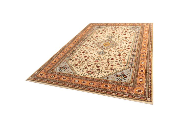 Detail image of 7' 10 x 11' 4 Hand Knotted Luribaft Rug