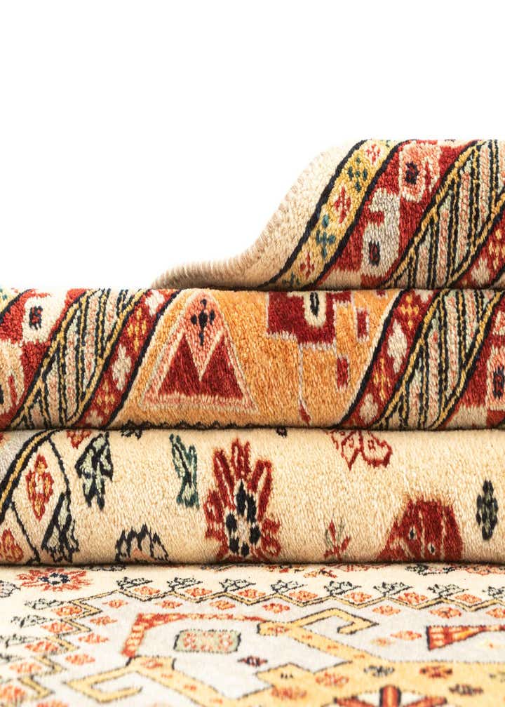 7' 10 x 11' 4 Hand Knotted Luribaft Rug