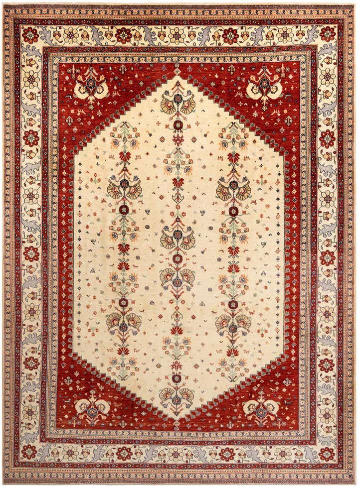 8' 1 x 11' Hand Knotted Luribaft Rug