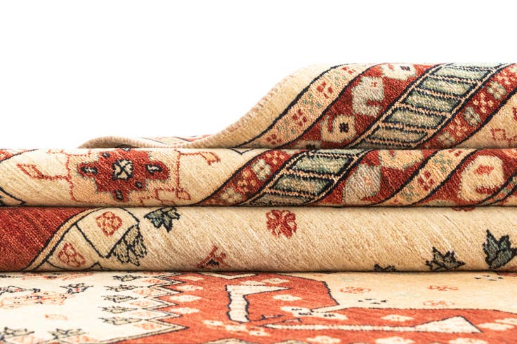 Detail image of 8' 1 x 10' 10 Hand Knotted Luribaft Rug